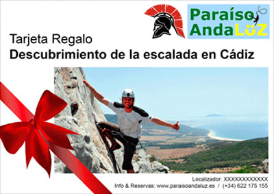 Gift Card Introductory climbing course in Cádiz: Bolonia