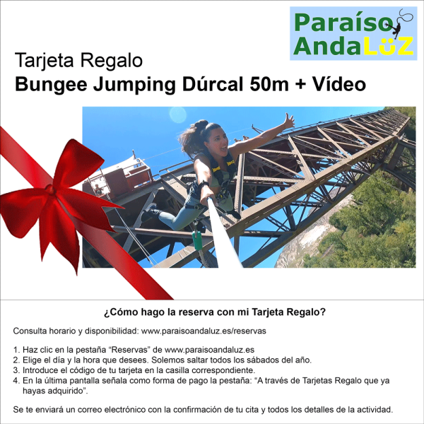Bungee jumping de 50 metros en Dúrcal (Granada) + Vídeo