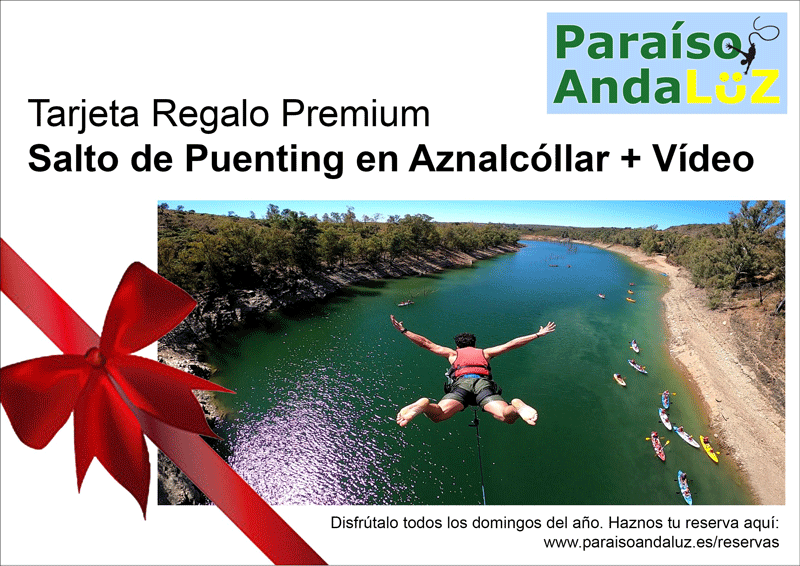 Tarjeta regalo Puenting en Sevilla,Aznalcollar + Video Gopro